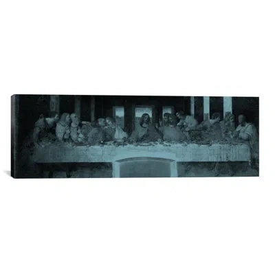 Icanvas 'the Last Supper Iii' By Leonardo Da Vinci Painting Print On Wrapped Canvas In Blue;black