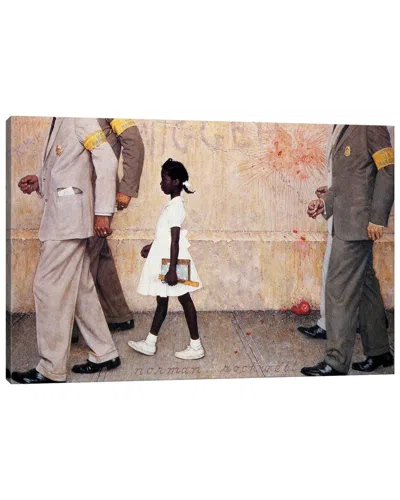 Icanvas The Problem We All Live With (ruby Bridges) By Norman Rockwell Wall Art In Multi