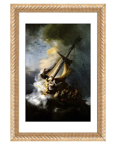 Icanvas The Storm On The Sea Of Galilee By Rembrandt Van Rijn Wall Art In Brown