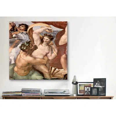Icanvas "the Triumph Of Galatea" By Raphael Painting Print On Canvas In Brown