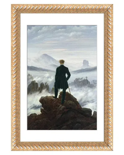 Icanvas The Wanderer Above The Sea Of Fog In Black