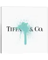 Icanvas Tiffany & Co Luxury Paint Drip Wall Art By Antonio Brasko