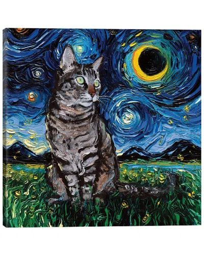 Icanvas Tiger Cat Night By Aja Trier Wall Art