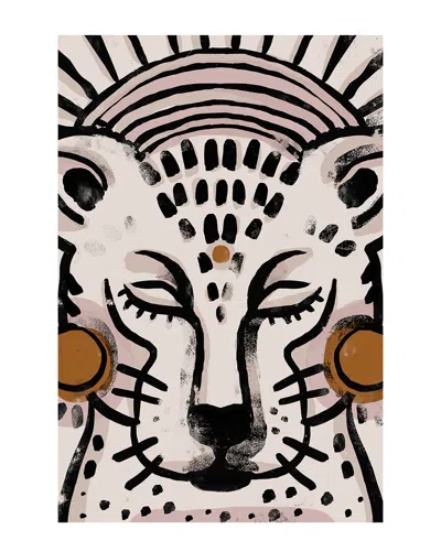 Icanvas Tiger (light Version) By Treechild Wall Art In Black