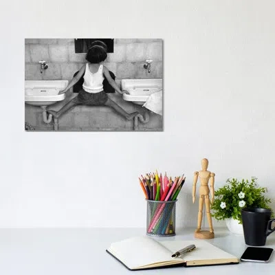 Icanvas Tirza On Sinks (israel, 1951) By Ruth Orkin - Photograph Print On Canvas In Wrapped Canvas,no Matte