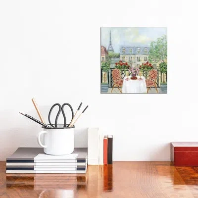 Icanvas Toast To Paris By Sally Swatland - Painting Print In No Mat,wrapped Canvas