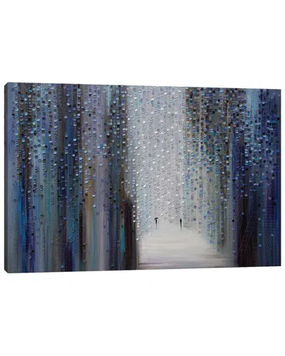 Icanvas Touch Of The Rain By Ekaterina Ermilkina Wall Art In Gray
