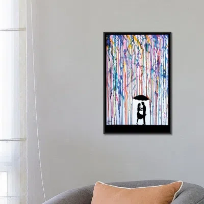 Icanvas Touche By Marc Allante Painting Print On Canvas In Wrapped Canvas,no Mat