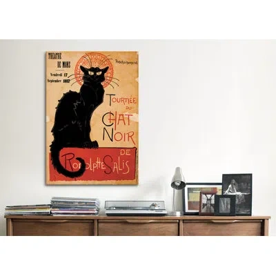 Icanvas Tournee Du Chat Noir Advertising Vintage Poster Canvas Print Wall Art