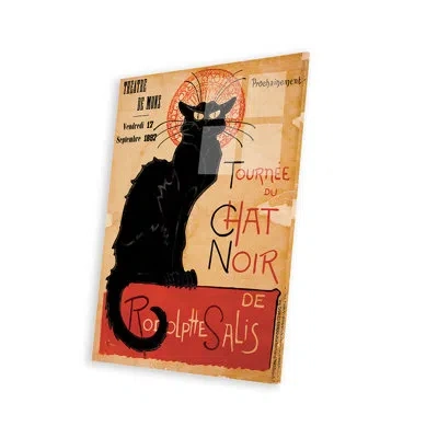 Icanvas Tournee Du Chat Noir Advertising Vintage Poster Print On Acrylic Glass In Black