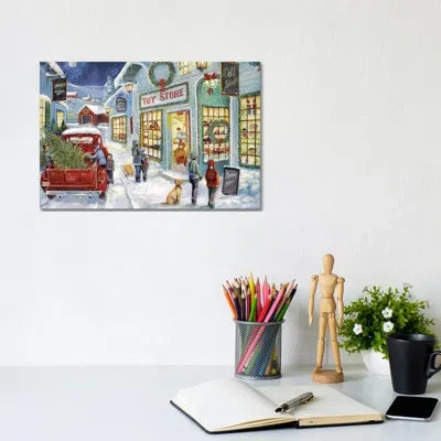 Icanvas Toy Shop By Ruane Manning - Painting Print In No Matte,wrapped Canvas