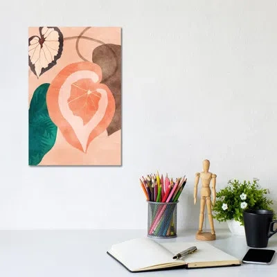 Icanvas Tropical Leaves Ii By Ana Rut Bré - Graphic Art Print In No Matte,wrapped Canvas