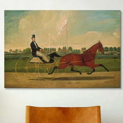 Icanvas 'trotting Horse' By Charles Humphreys Painting Print On Wrapped Canvas In Wrapped Canvas,no Mat