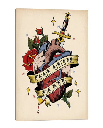 Icanvas True Until Death Canvas Wall Art
