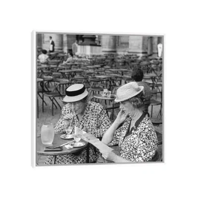 Icanvas Two American Tourists Rome,italy 1948 By Ruth Orkin - Photograph Print In White Framed Canvas,no Matte