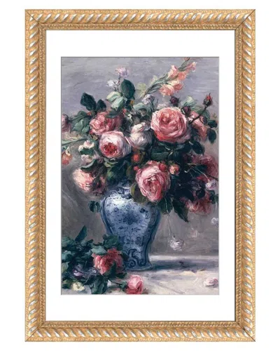 Icanvas Vase Of Roses By Pierre-auguste Renoir Wall Art In Multi