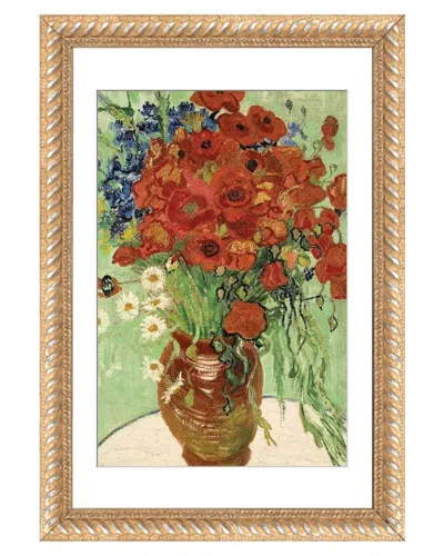 ICANVAS VASE WITH DAISIES & POPPIES BY VINCENT VAN GOGH WALL ART