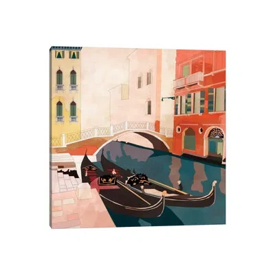 Icanvas Venice Gondolas Ii By Ana Rut Bré - Graphic Art Print In Wrapped Canvas,no Matte
