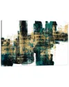 Icanvas Vibrant Gold On Teal By Alex Wise Wall Art