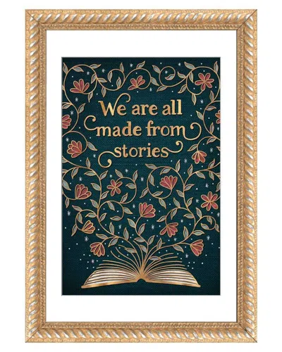 Icanvas We Are All Made From Stories By Holly Dunn Wall Art In Black
