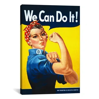 Icanvas 'we Can Do It! (rosie The Riveter)' By J. Howard Miller Vintage Advertisment On Canvas