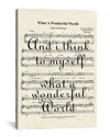 Icanvas What A Wonderful World Ii Wall Art By Wordsandmusicart