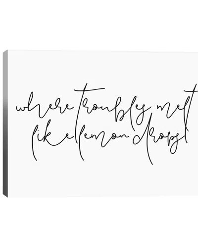 ICANVAS ICANVAS WHERE TROUBLES MELT LIKE LEMON DROPS II WALL ART BY HONEYMOON HOTEL