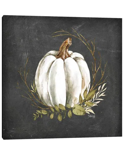 Icanvas White Pumpkin Wall Art In Black