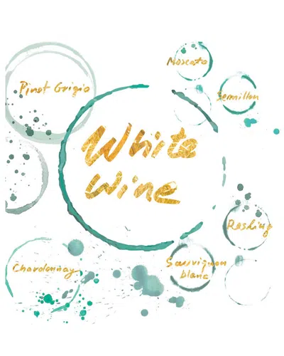 Icanvas White Wine Gold By Pi Studio