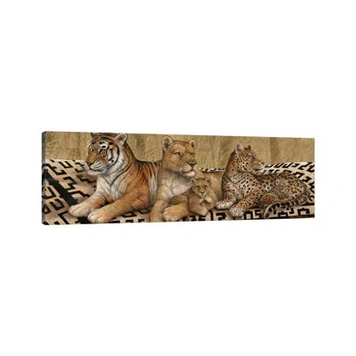 Icanvas Wildlife Tapestry By Ruane Manning - Panoramic Painting Print In Wrapped Canvas,no Matte