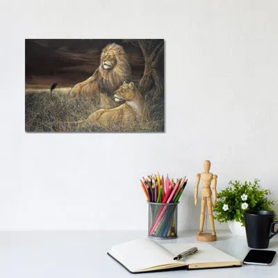 Icanvas Winds In The Serengeti By Ruane Manning - Painting Print In Wrapped Canvas,no Matte