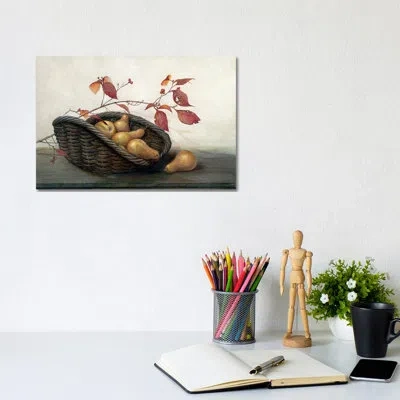 Icanvas Winter Dogwood By Ruane Manning - Painting Print In No Matte,wrapped Canvas