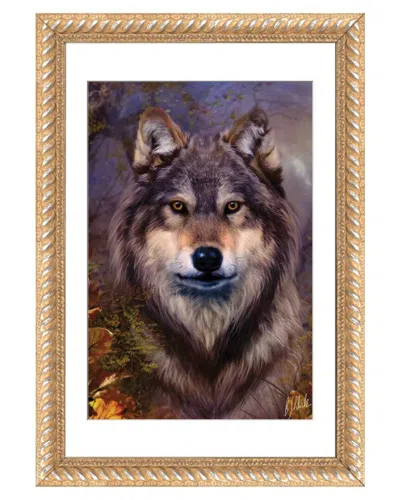 Icanvas Wolf Variant I By Bente Schlick Wall Art In Brown