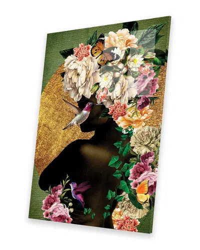 Icanvas Women In Bloom - Destiny Blooming Print On Acrylic By Yvonne Coleman Burney In Multi