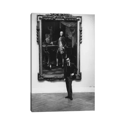 Icanvas Woody Allen At The Met (nyc, 1963) By Ruth Orkin - Photograph Print In No Matte,wrapped Canvas