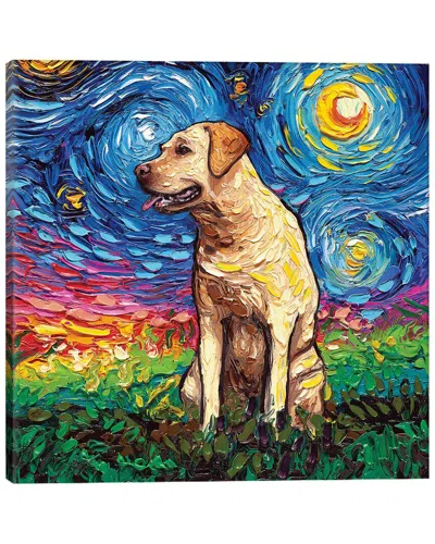 Icanvas Yellow Labrador Night Ii By Aja Trier Wall Art