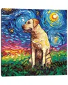 ICANVAS YELLOW LABRADOR NIGHT II BY AJA TRIER WALL ART