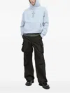 Ice & Techno Cross Logo Print Hooded Sweatshirt In Multi