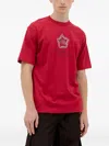 Ice & Techno Graphic-print Crewneck T-shirt In Red