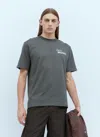Ice & Techno Logo-print Crew-neck T-shirt In Grey