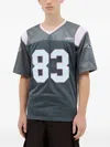 Ice & Techno Perforated-panel Number Applique T-shirt In Multi