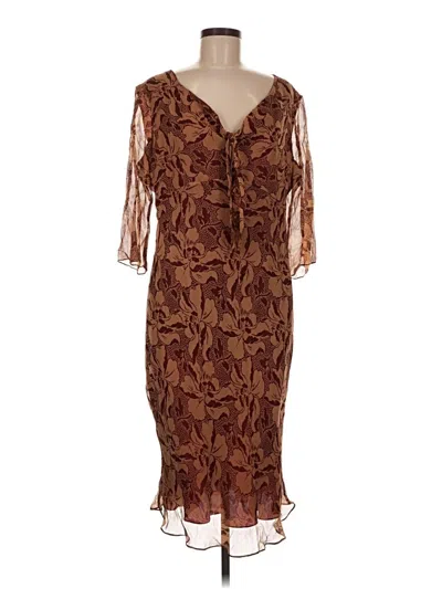 Pre-owned Ice Cocktail Dress In Brown