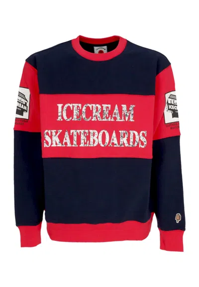 Ice Cream Lightweight Crewneck Man World Tour Crewneck Navy/red