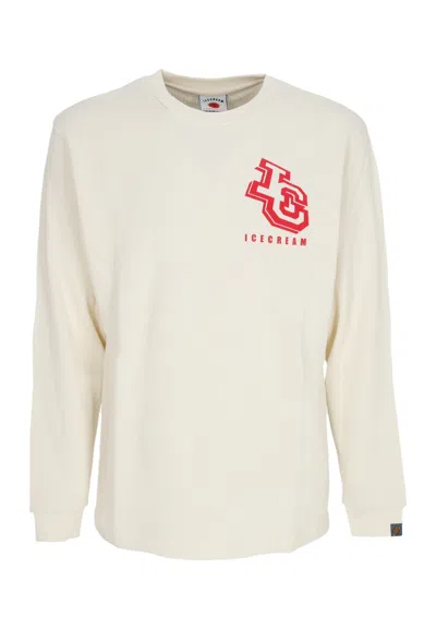 Ice Cream Long Sleeve Shirt Waffle L/s Tee Off White