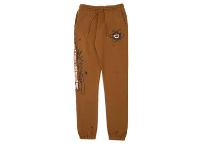 Pre-owned Ice Cream Men's  Atomic Sweatpants In Brown