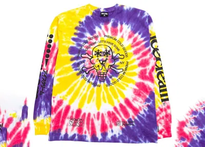 Pre-owned Ice Cream Men's  Cold Goods Long Sleeve Tee Shirt In Tie Dye