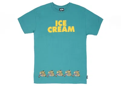 Pre-owned Ice Cream Men's  Cream Tee Shirt In Teal