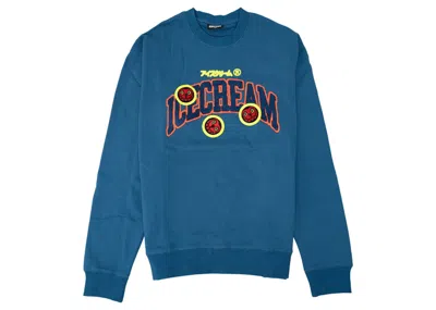Pre-owned Ice Cream Men's  End Game Crew Sweater/dark In Blue/dark Blue