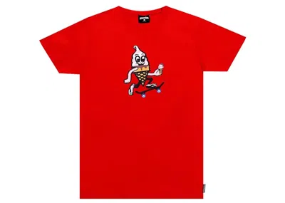Pre-owned Ice Cream Men's  Kick Push Tee Shirt In Tomato In Red