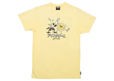 Pre-owned Ice Cream Men's  Reynolds Knit Tee Shirt In Yellow